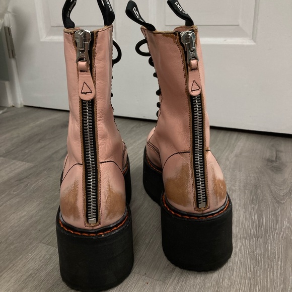 R13 Double Stack Boot - pink. Size 8 IT 38 - Picture 7 of 9